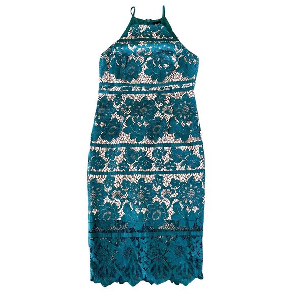 Bardot Lace Sheath Dress Bodycon Sexy - Picture 4 of 12